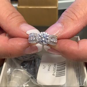 Sterling engagement ring